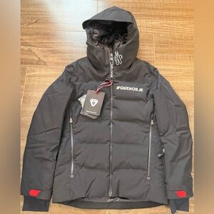 Moncler Grenoble Black ski Jacket /down ski with Logo Accent 12Y
